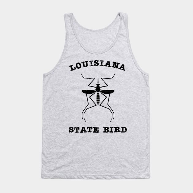 Louisiana Mosquito State Bird Tank Top by Huhnerdieb Apparel